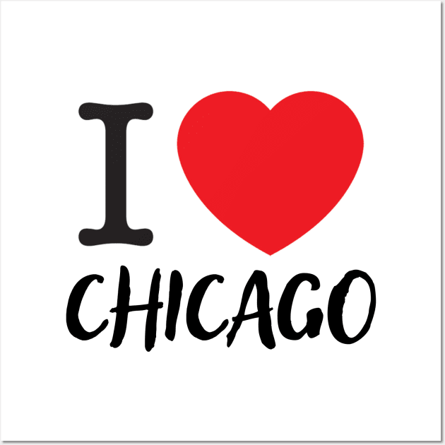 I love chicago Wall Art by AbstractWorld